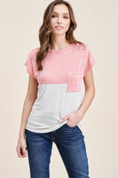 Short Sleeve Top with Pocket
