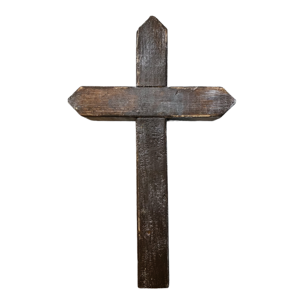Hanging Brown Distressed Cross
