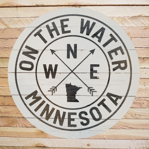 On the Water, Minnesota Sign