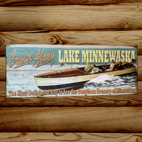 Cruise Along Lake Minnewaska Sign