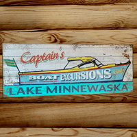 Captain's Boat Excursions Sign