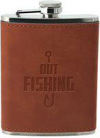 PU Leather & Stainless Steel 8 oz Flask