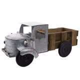 Galvanized Truck with Wood Bed