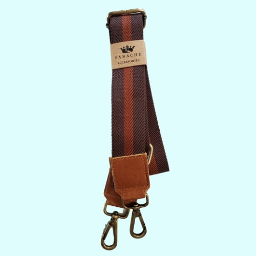 Bag Strap - Brown Stripe