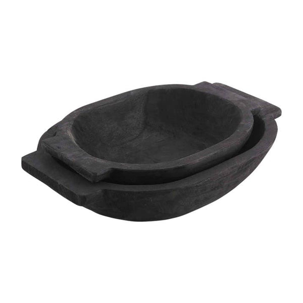 Black Oval Dough Bowl
