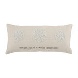 French Knot Christmas Pillow