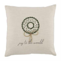 French Knot Christmas Pillow