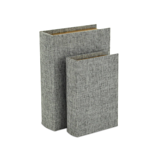 Canter Isle Gray Linen Book Box Set