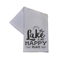 The Lake is my Happy Place - Tea Towel - Lake Décor
