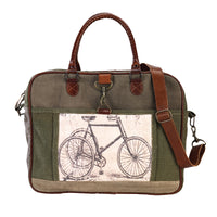 Green Bicycle Messenger Bag