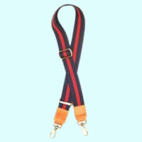 Bag Strap - Red & Navy Stripe