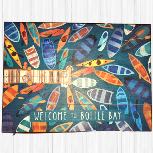 Row Boats Bottle Bay Sign