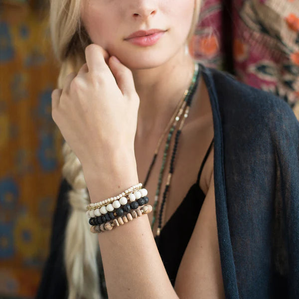 Stone Stacking Bracelet