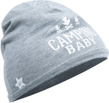 Camping - Heathered Gray Beanie (0-12 Months)