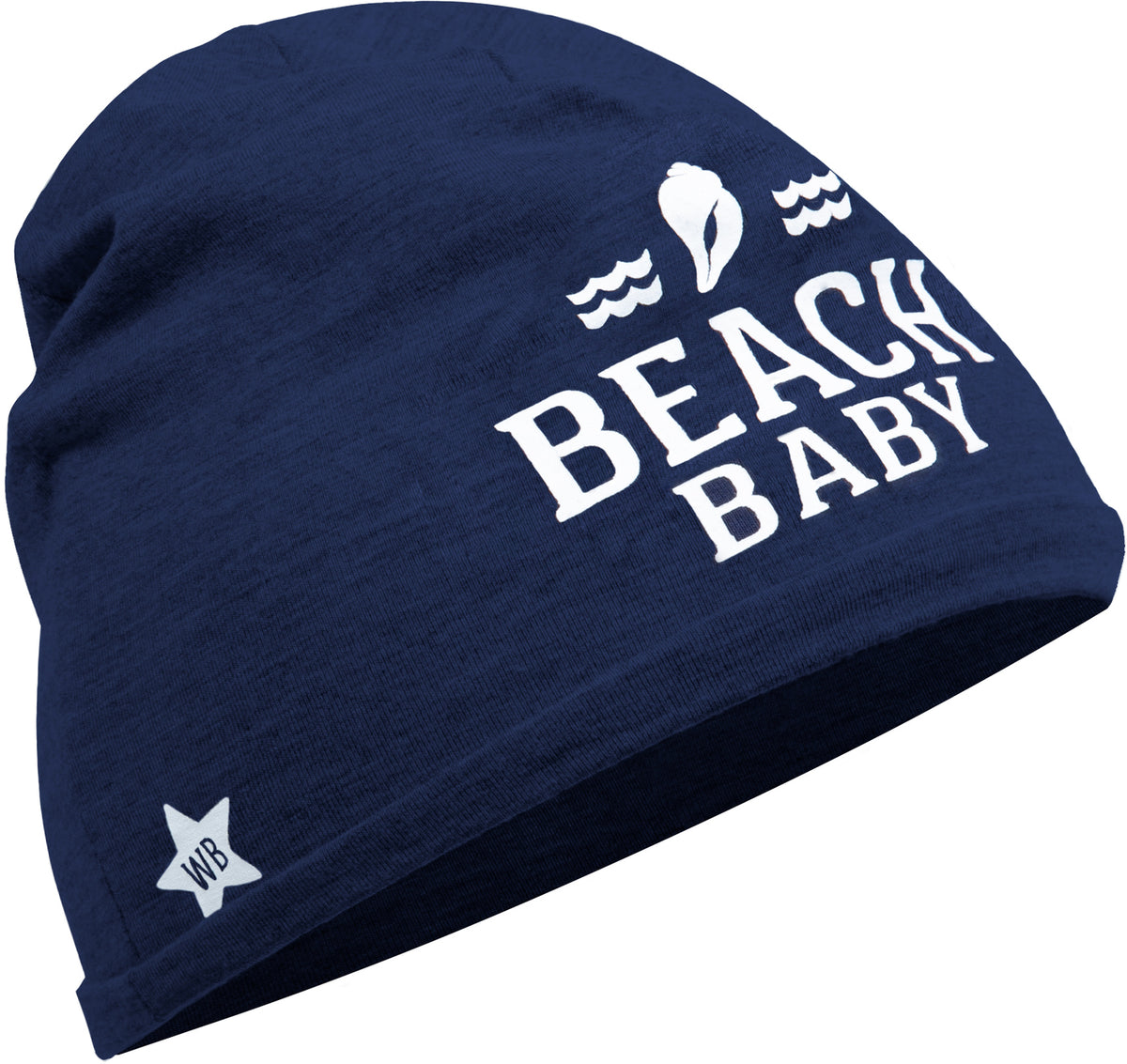 Beach - Navy Beanie (0-12 Months) – WaskaVillage