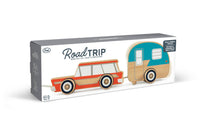 Road Trip- Vintage Camper- Wooden Pull Toy