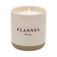 Flannel Soy Candle | Stoneware Candle Jar