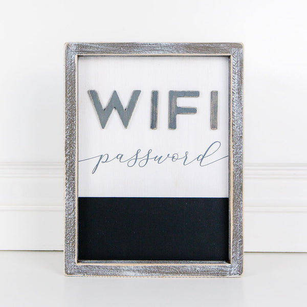 Wood Framed Sign (WIFI Password)