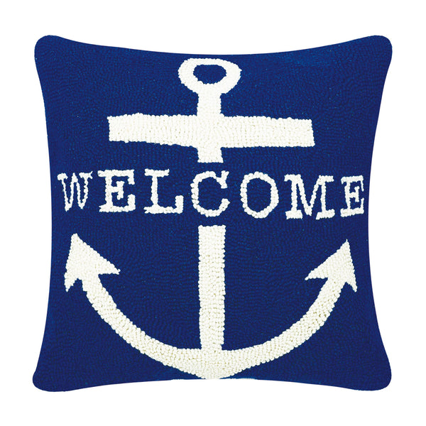 Welcome Anchor Hook Pillow