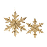 Wood Snowflake Ornaments