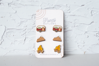 Camping Boho Wood Studs