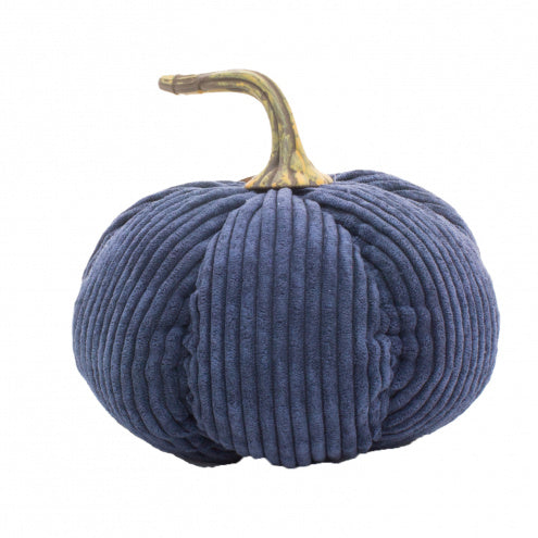Medium Blue Corduroy Pumpkin
