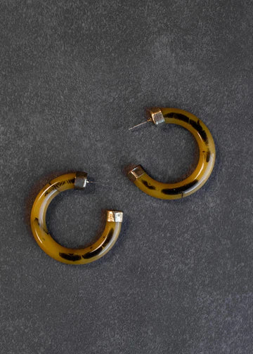 Acrylic Hoop Earrings