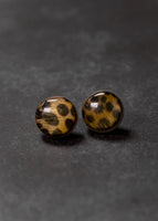 Leopard Acrylic Stud Earrings
