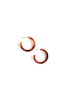 Tortoise Acrylic Hoop Earring