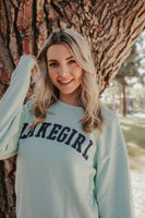 Fleece Lakegirl Mint Crew Sweatshirt