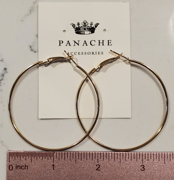Gold Hoop Earring-Medium