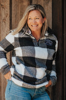 Buffalo Plaid Sherpa Quarter Zip