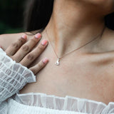 New Moon Silver Necklace