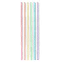 Rainbow Glitter Reusable Straw Set