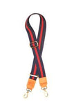 Bag Strap - Red & Navy Stripe