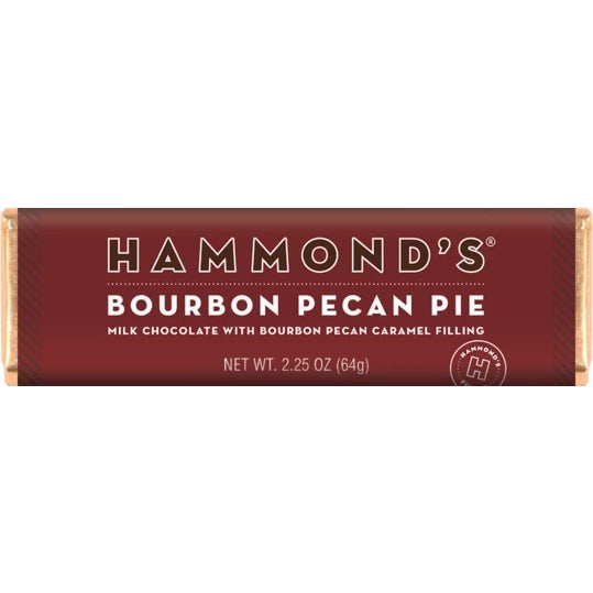 Bourbon Pecan Pie Milk Chocolate Candy Bar  2.25oz