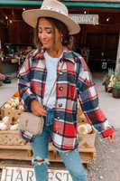 Red Plaid Flannel Shacket