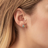 Dipped Stone Stud Earring