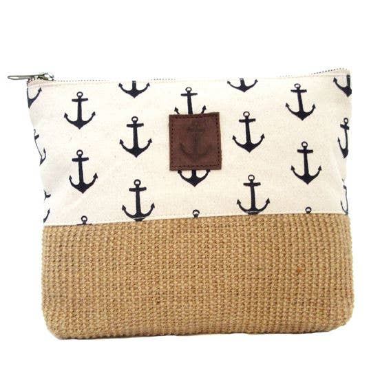 Ivory Anchor Pouch